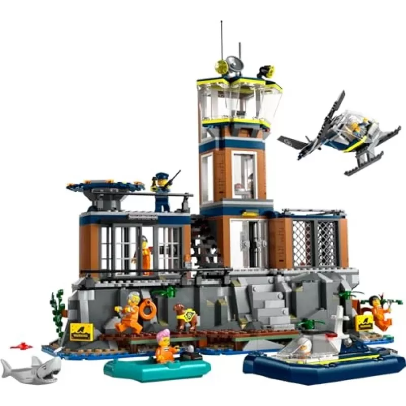 LEGO City Construction toy Police Station Prison Island 60419 — 980 pieces, 7 minifigures, 370×400×160 mm