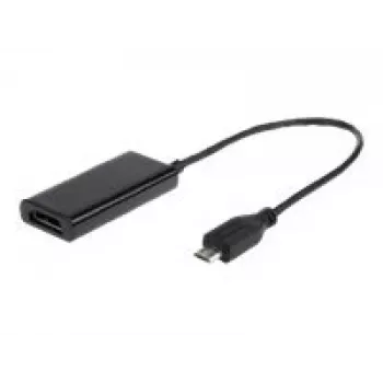 Adapter MHL(M)->HDMI(F)+ USB MICRO(BF)(11 PIN) 16 cm.