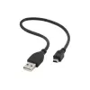 Gembird USB 2.0 A to Mini-USB M Cable 0.3m Grey