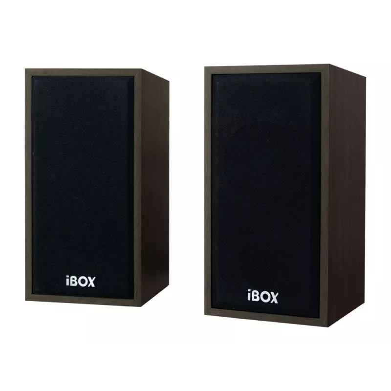 Loudspeaker IBOX IGLSP1 wired 2.0 tabletop speaker 10 W Cherry
