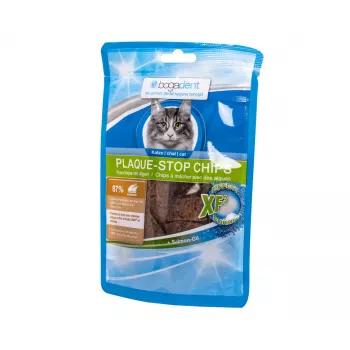 Cat dental chew bogar Bogadent Plaque-stop Chips Chicken 50 g — dental treat for adult cats, grain- and gluten-free