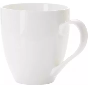 Ritzenhoff & Breker Gusto Jumbo Coffee Mug, 0.6L, White Porcelain, Dishwasher Safe, 110mm - 6 Pack (088762)