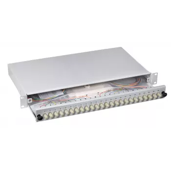 EFB Elektronik Splice Box ST 50/125u OM2, Non-Extendable, 12 Pigtails / 12 Couplings (B70006.12)