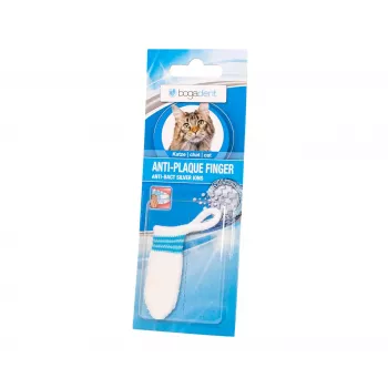 Finger cap bogar Bogadent Anti-plaque — dental plaque remover for cats, 1 piece, 120 g, for adult cats