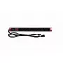 Rack Power Strip TECHLY 365733 1U — 8× Schuko sockets, 2 m cable