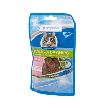 BOGAR Bogadent Plaque-stop Chips Fish - cat treats - 50g