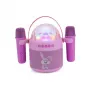 AKAI JoyBox Kids Karaoke Set with Bluetooth, USB, MicroSD, AUX, FM Radio, RGB Lights, Voice Changer, Wired Microphone, Rechargeable 1200mAh Battery, 5W RMS