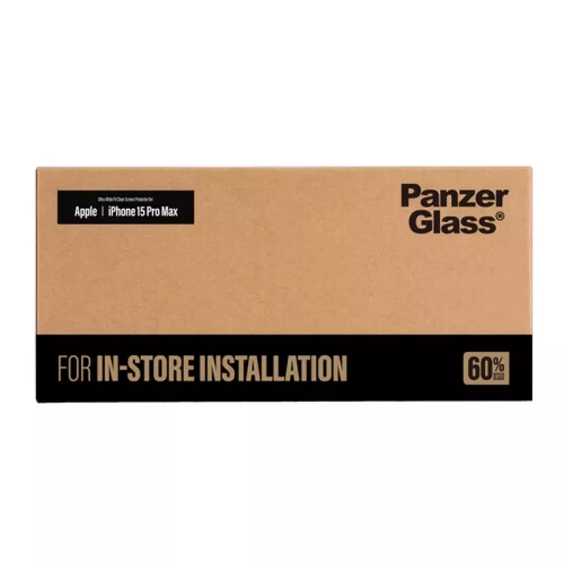 PanzerGlass Screen Protection iPhone 15 Pro Max UW-FastFit
