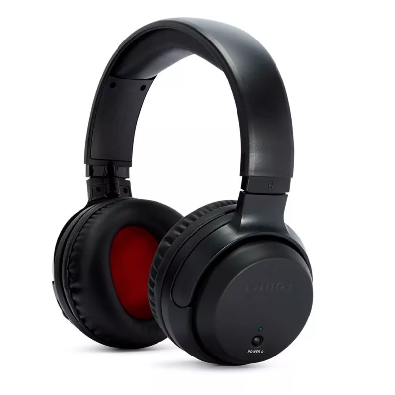 AIWA WHF-930D Wireless Over-Ear Headphones with Active Noise Cancellation, Bluetooth 5.0, 40mm Drivers, Up to 28h Battery, USB-C, Foldable, Black