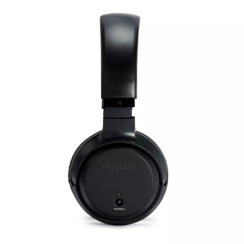 AIWA WHF-930D Wireless Over-Ear Headphones with Active Noise Cancellation, Bluetooth 5.0, 40mm Drivers, Up to 28h Battery, USB-C, Foldable, Black
