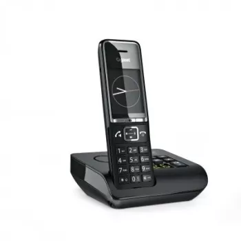 Gigaset Comfort 550A Cordless Phone with Answering Machine, Black