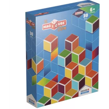Geomag MagiCube GM120 Magnetic Building Blocks, 30 Pieces, Multi-color, Square, Unisex, Children 1.5+