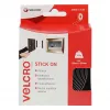 VELCRO Hook and Loop Tape 20 mm x 2.5 m Black Sew-On Nylon Box