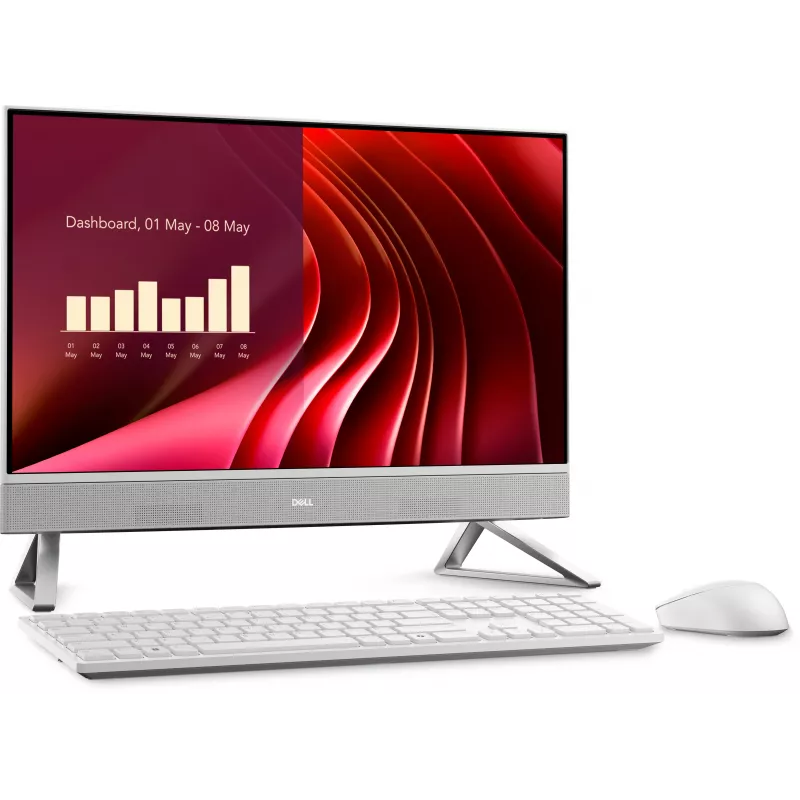 Dell 24 All-in-One EC24250 Core i5-1334U 16GB 512GB SSD 23.8 FHD Intel UHD Graphics Webcam WLAN Bluetooth Wireless Keyboard Mouse Windows 11 Pro 3Y ProSupport
