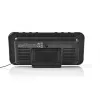 Nedis CLAR004BK Radio Alarm Clock with LED Display, FM Tuner, Dual Alarm, Projection, AUX, Black