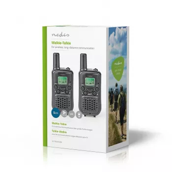 Nedis Walkie Talkie Set WLTK0500BK 5 km Range 8 Channels PMR446