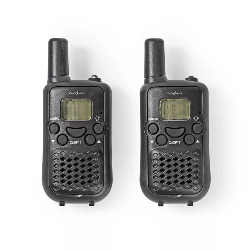 Nedis Walkie Talkie Set WLTK0500BK 5 km Range 8 Channels PMR446