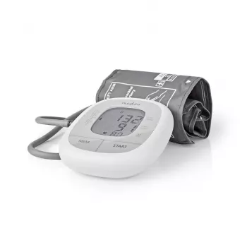 Nedis HCBL400WT Blood Pressure Monitor, Upper Arm, LCD Display, 22-42 cm Cuff, White