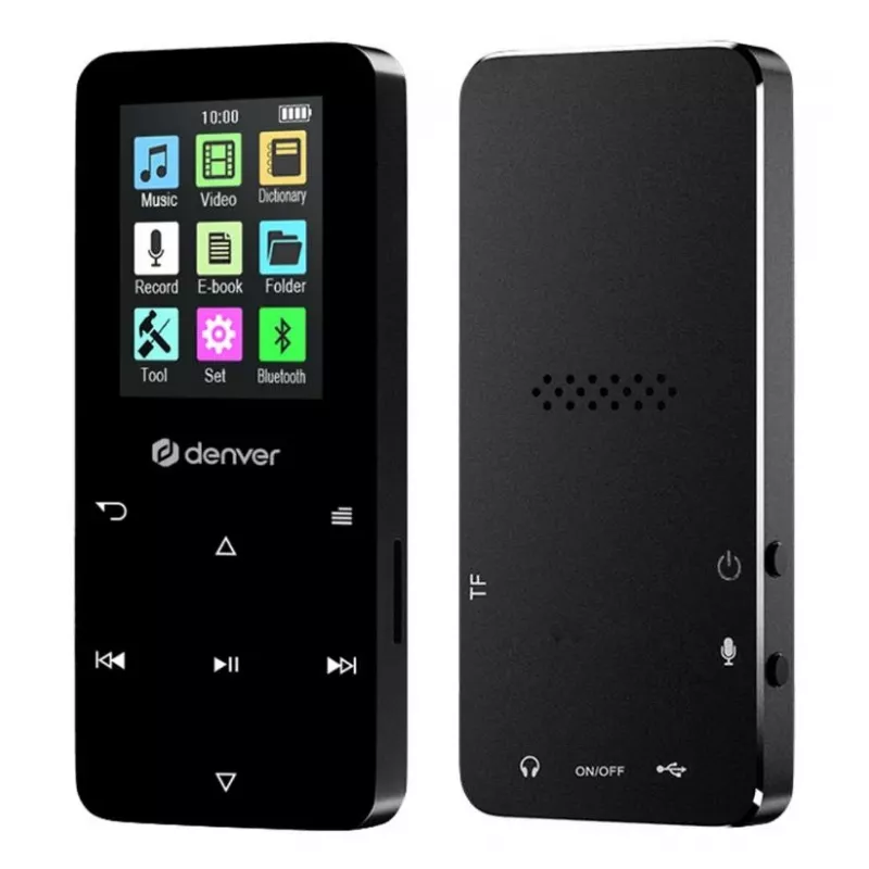 Denver MP-1830B Black MP4 Player with Bluetooth, 1.8 inch Display, 4GB, Black