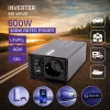 Qoltec MS Wave Power Inverter 12V to 230V 300/600W USB Compatible with LiFePO4 GEL AGM