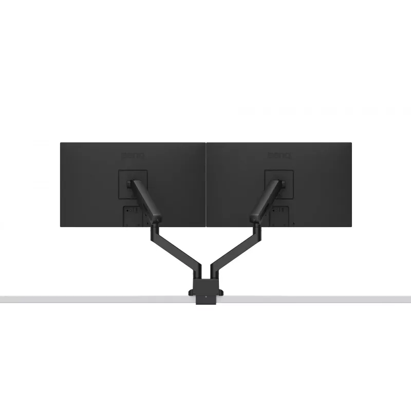 BENQ BDL01 Single Monitor Arm for 17-32 inch Screens, Desk Clamp/Grommet Mount, VESA 75x100, Gas Spring, Black