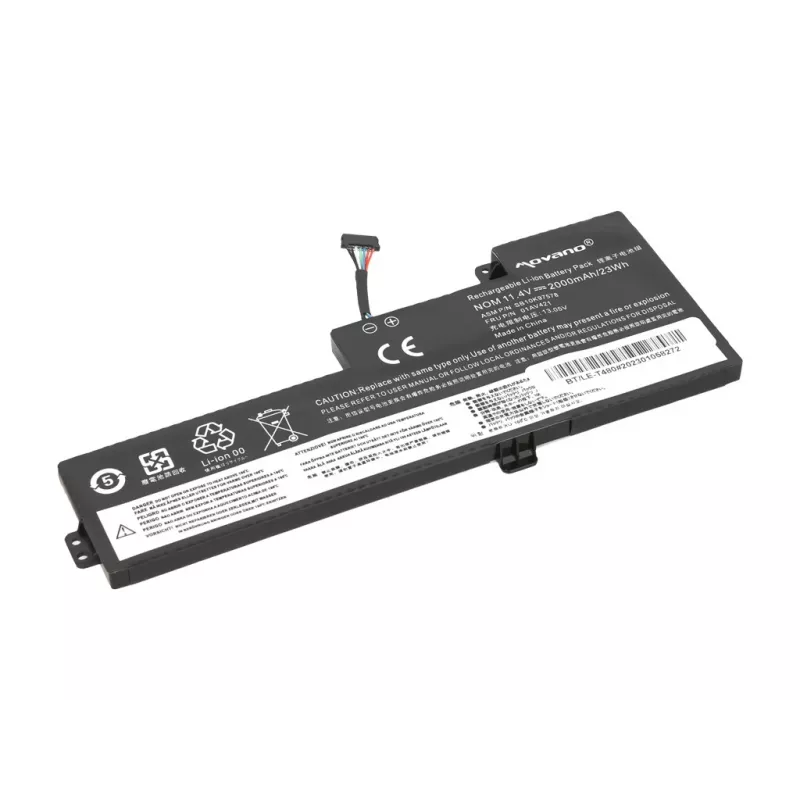 MITSU Battery 01AV419 for Lenovo ThinkPad T470 T480 A475 A485 - 2000 mAh (23 Wh)