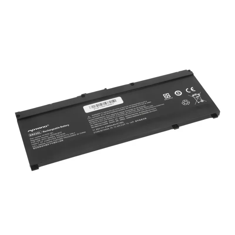 MITSU Battery SR03XL for HP Gaming 15 17 Omen 15-DC - 4380 mAh (51 Wh)