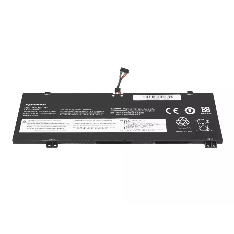MITSU Battery L18M4PF3 L18C4PF4 for Lenovo IdeaPad S540 - 3200 mAh (49 Wh)