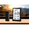 SENCOR Multifunctional Weather Station SWS 2300 B - Radio-Controlled Clock, Indoor/Outdoor Temperature & Humidity, Wireless Sensor