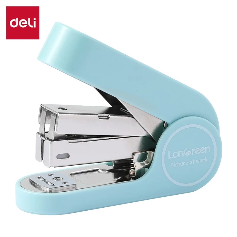 Deli LonGreen EM416 Blue Stapler up to 25 Sheets