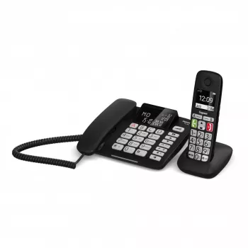 Gigaset DL780 Plus Corded Phone with Answering Machine, Black