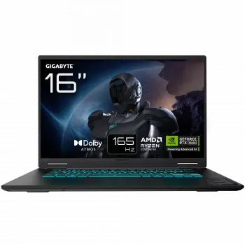Gigabyte GAMING A16 3VHK3EEC93SH 16 inch QHD+ AMD Ryzen 7 260 16GB 512GB SSD RTX 5060 Windows 11 Home English Keyboard 2 Year Warranty