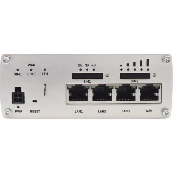 Teltonika RUTX09 Industrial 4G LTE-A Cat 6 Cellular Router with 4-Port Gigabit Switch, Dual SIM, GNSS