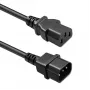 QOLTEC Power Cable IEC C13 C14 3x0.75mm² Pure Copper 1.8m Black