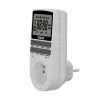 SAVIO AE-03 Digital Timer with LCD Display, 10 Programs, 16A, Schuko Plug, White
