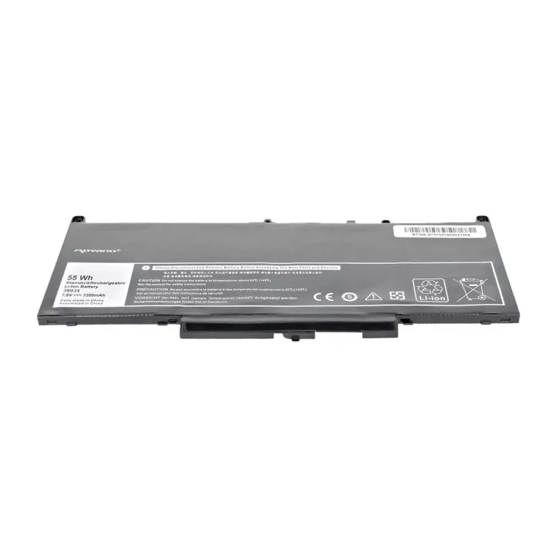 MOVANO Battery J60J5 GG4FM MC34Y for Dell E7270 E7470 - 7200 mAh (55 Wh)