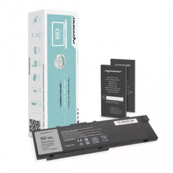 MOVANO Battery MFKVP for Dell Precision 15 7510 17 7710 - 7000 mAh (80 Wh)