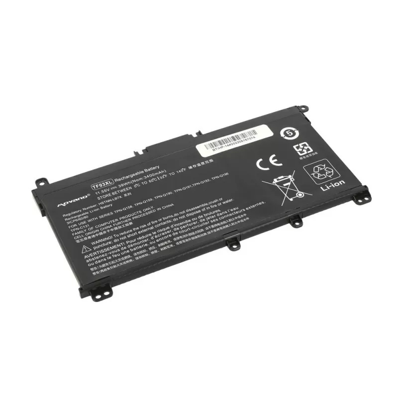 MOVANO Battery TF03XL for HP Pavilion 14-BF 14-BP 15-CD - 3400 mAh (39 Wh)