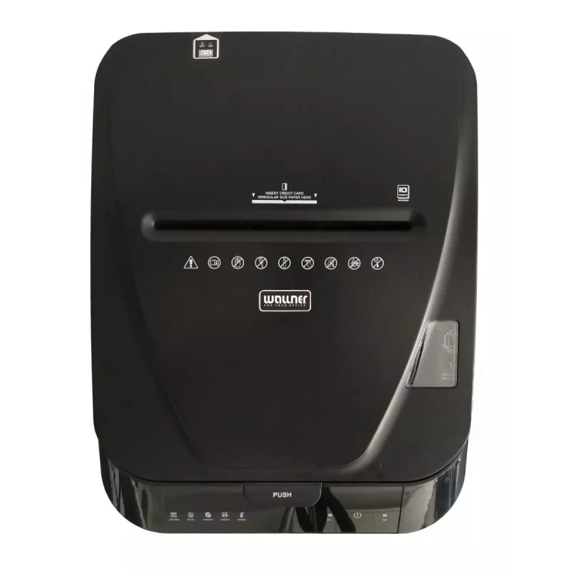 WALLNER Shredder AF160 C2 Cross-Cut Paper Shredder, 160-Sheet Auto Feed, P-4 Security, 26L Bin, Black