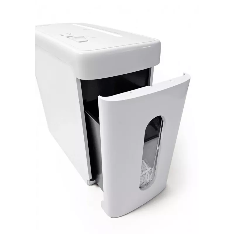 WALLNER Shredder EF910 C4 Cross-Cut Paper Shredder, 6 Sheets, 10 L Bin, Black