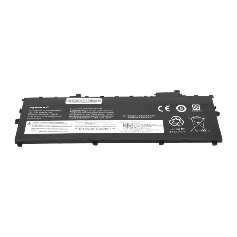 MOVANO Battery 01AV430 for Lenovo ThinkPad X1 Carbon 5th Gen 6th Gen 2017 2018 - 4650 mAh (54 Wh)