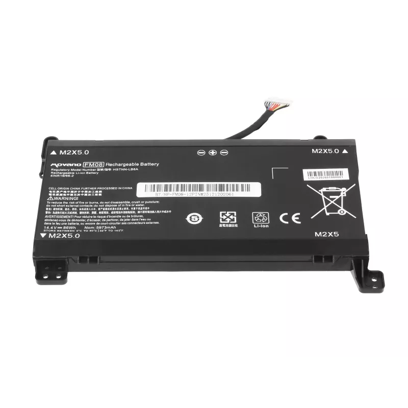 MOVANO Battery FM08 TPN-Q195 for HP Omen 17-AN 12-Pin - 5973 mAh (86 Wh)