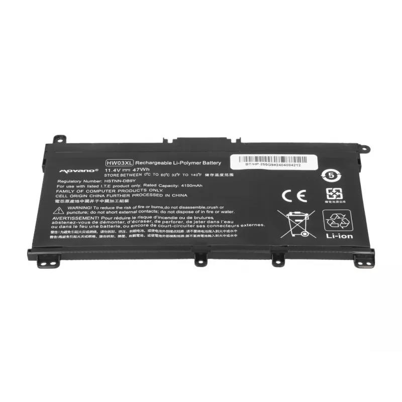 MOVANO Battery HW03XL for HP Pavilion 15-EG, 15-EH, 17-CN, 17-CP Series - 4150 mAh (47 Wh)