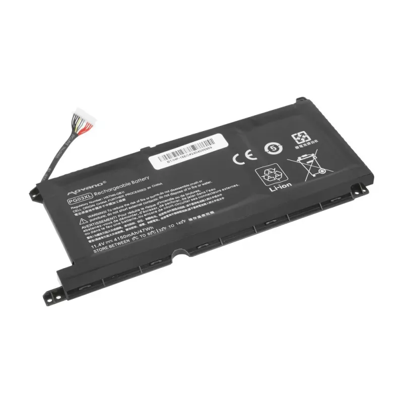 MOVANO Battery PG03XL for HP 15-DH 15-EC 15-DK 16-A - 4150 mAh (47 Wh)