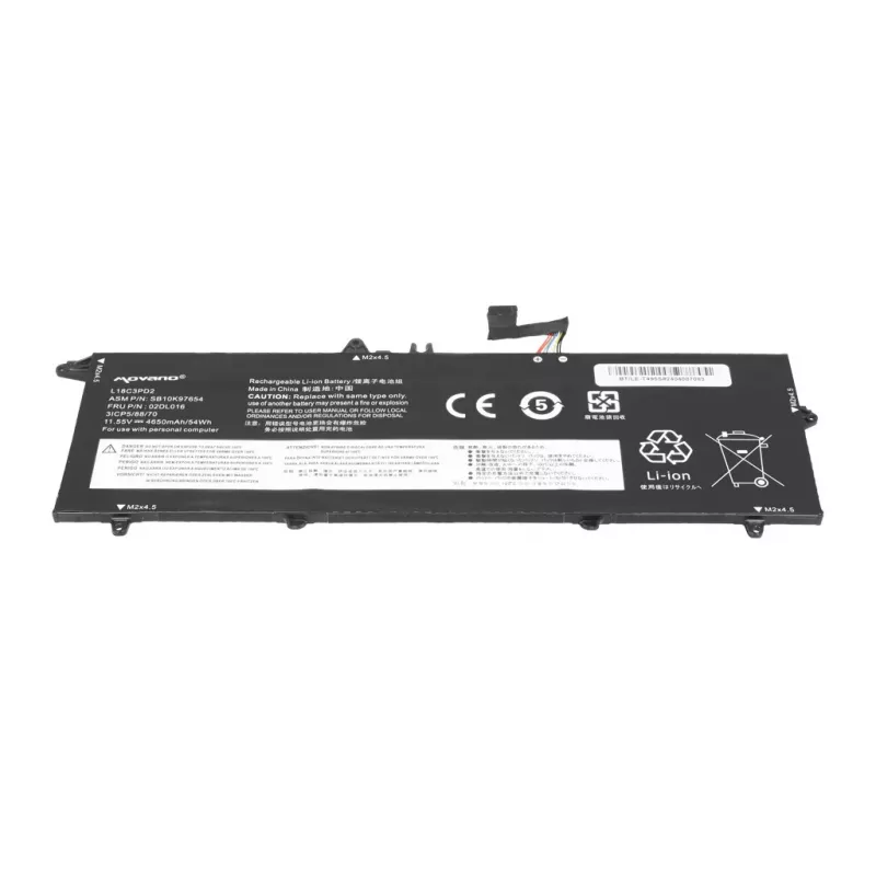 MOVANO Battery L18C3PD2 for Lenovo ThinkPad T490s T495s T14s - 4650 mAh (54 Wh)