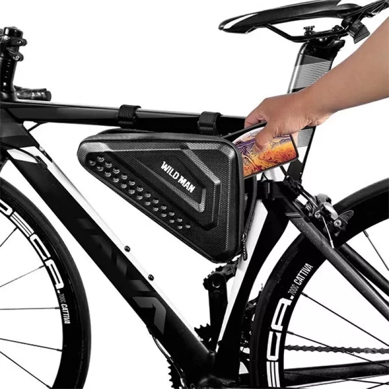 WILDMAN ES19 1L Bicycle Top Tube Bag Black