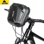 WILDMAN Bicycle Frame Bag 3L with Phone Holder, Black