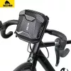 WILDMAN Bicycle Frame Bag 3L with Phone Holder, Black