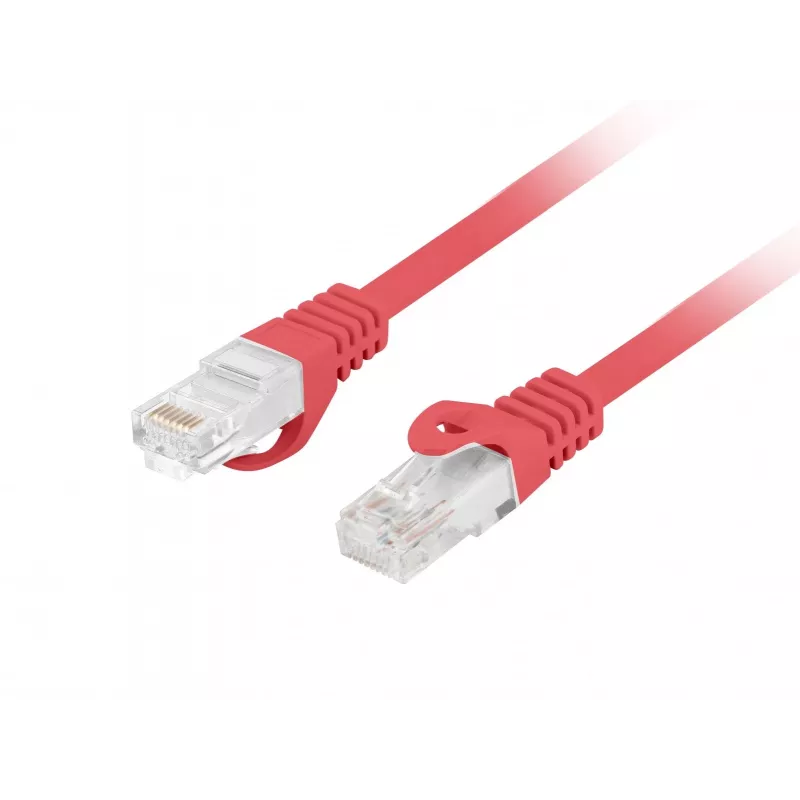 LANBERG Cat.6 UTP LSZH Patch Cable 20m Red Fluke Passed