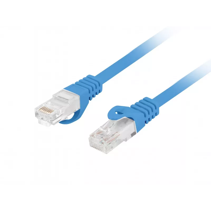 LANBERG Cat.6 UTP LSZH Patch Cable 20m Blue Fluke Passed